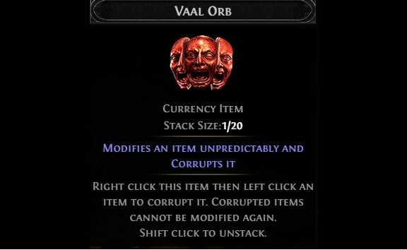 poe 2 Vaal Orb